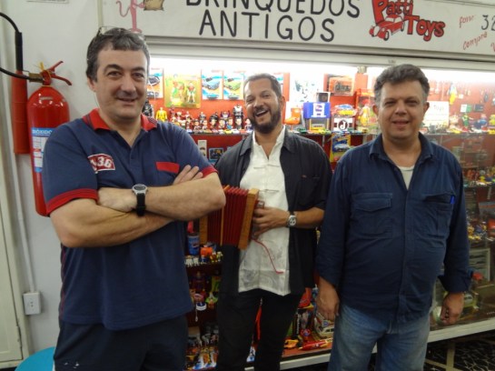 Os amigos Edilson Cargon (Sasquat) e Carlos Roberto (Olhos de águia)