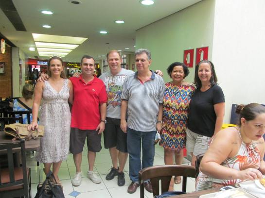 Sabrina, Celestino Silva, Henrique Purgailis, Marcelo Patti, Izilda Patti e Rosana.
